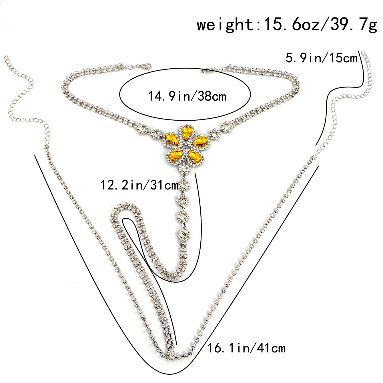 1pc 꽃 모양의 섹시한 라인 석 끈 팬티 세트 여성의 - Body Jewelry Rhinestone 리뷰 및 가격