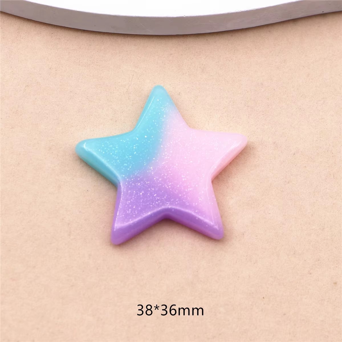 10pcs 사랑스러운 수지 반짝이 5 성급/하트/달/유 - Star Flat Back 리뷰 및 가격