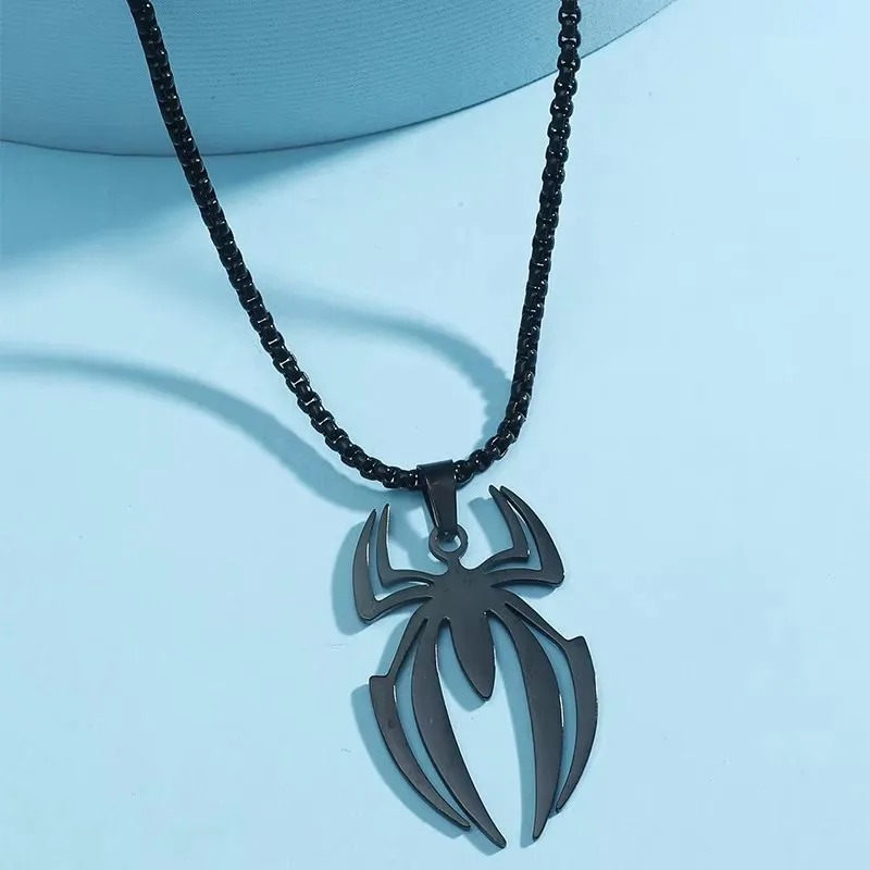 고딕 스파이더 모양 목걸이 스테인레스 스틸 펜던트 초커 - Body Jewelry Goth 리뷰 및 가격
