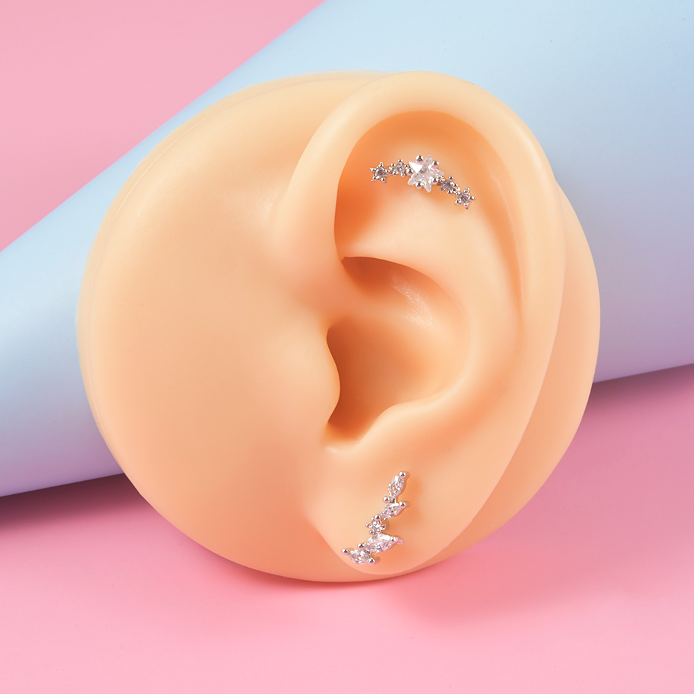 수술용 스틸 지르콘 라브렛 나사없는 마키즈 Cz 립 스 - Body Jewelry Threadless 리뷰 및 가격