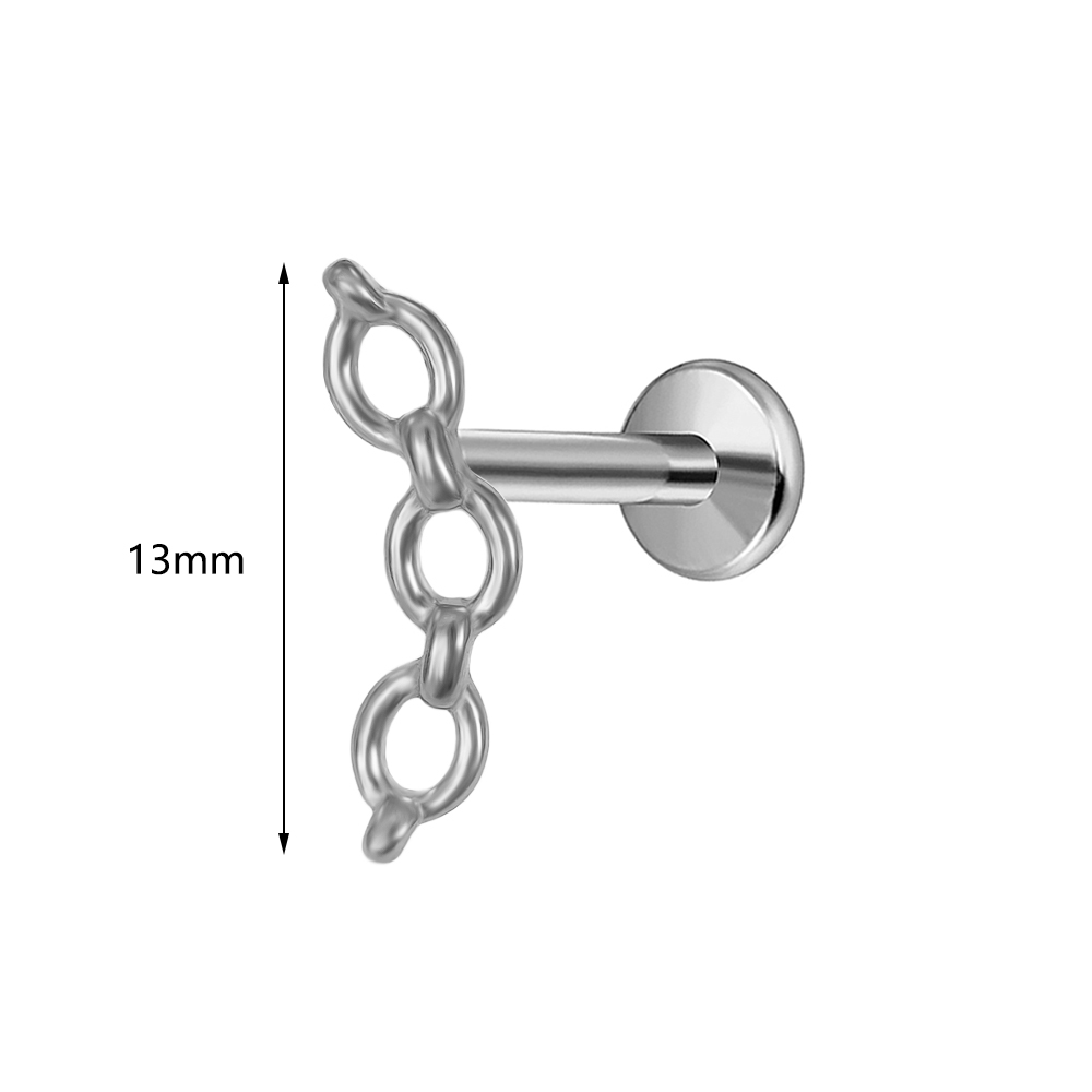 ASTM F-136 티타늄 Labret 피어싱 체인 디 - Body Jewelry Threadless 리뷰 및 가격